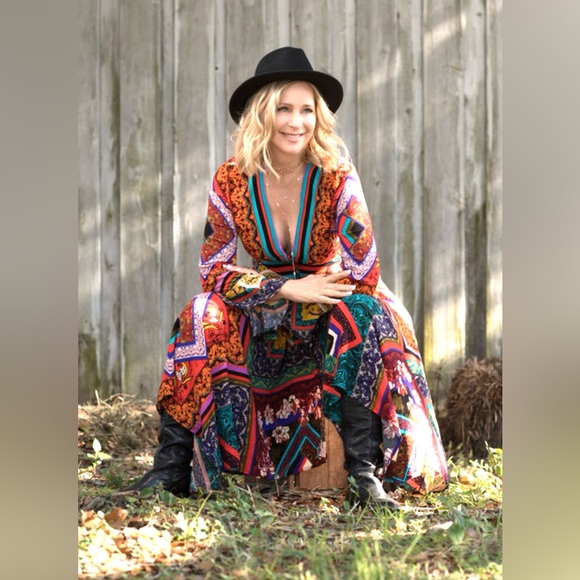 FREE PEOPLE boho maxi dress, size M, NWT - Picture 4 of 16